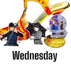 Set of three pins -Wednesday Addams -TV SHOW